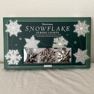 Snowflake String Lights Restoration Hardware 9 feet NEW IN BOX
